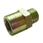 BSPP Male 60° Cone x Metric Female 1.5mm Pitch Extended Hydraulic Adapter