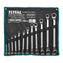 12 Piece Total Tools Offset Ring Spanner Set