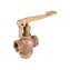 Self Closing Lever Ball Valve - Bronze
