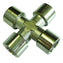 Female Equal Cross - Nickel Plated