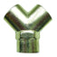 Female Equal 'Y' Branch - Nickel Plated