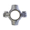 Double M10 Tapping Pipe Ring - Galvanised