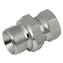 BSPP Male 60° Cone x Metric Swivel Female 1.5 Pitch Hydraulic Adapter