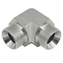 BSPP Male x BSPP Male 90° Compact Elbow for Bonded Seal 60° Cone Hydraulic Adapter