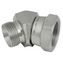 BSPP Male x BSPP Swivel Female 45° Forged Compact Elbow 60° Cone