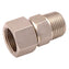 Brass BSPT Male x BSPP Female Equal Swivel Straight Connector
