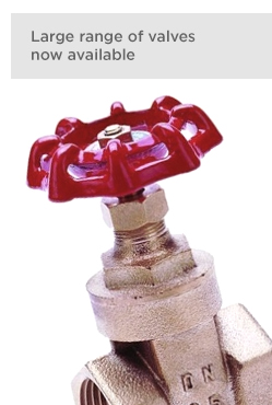 Large range of valves now available