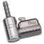 Tyre Valve Connector, Angled, Swivel Hose Tailpiece, Open End