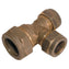 Brass Compression Reducing Branch Tee
