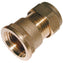 BSPP Female x Metric Brass Compression Straight Coupling