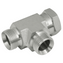 Male x  Swivel Female x Male BSPP Branch Equal Tee 60° Cone