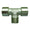 F/F/M Centre Leg Equal Tee - Nickel Plated
